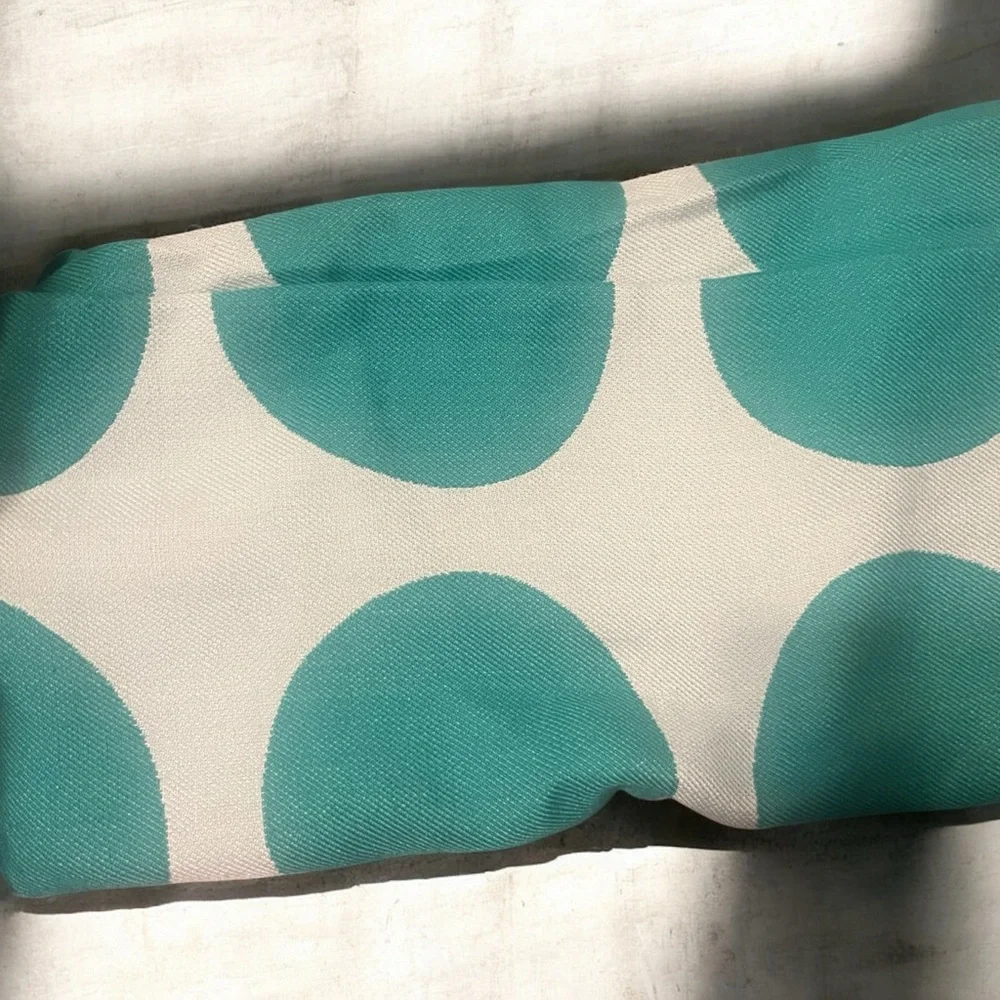 Maven Throw Blanket Mint Green Polka Dots Two Tone 47 X49 Mod Style